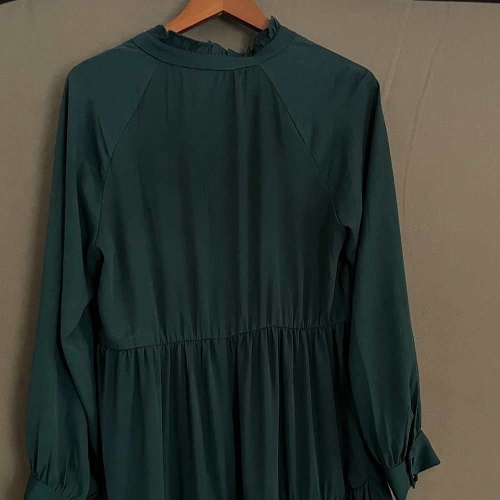 Lucky Brand Teal Long Sleeve Maxi Dress - Picture 4 of 4